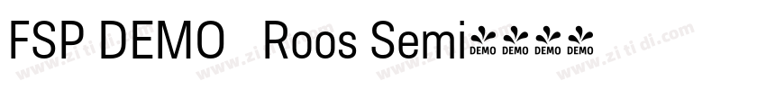 FSP DEMO   Roos Semi字体转换